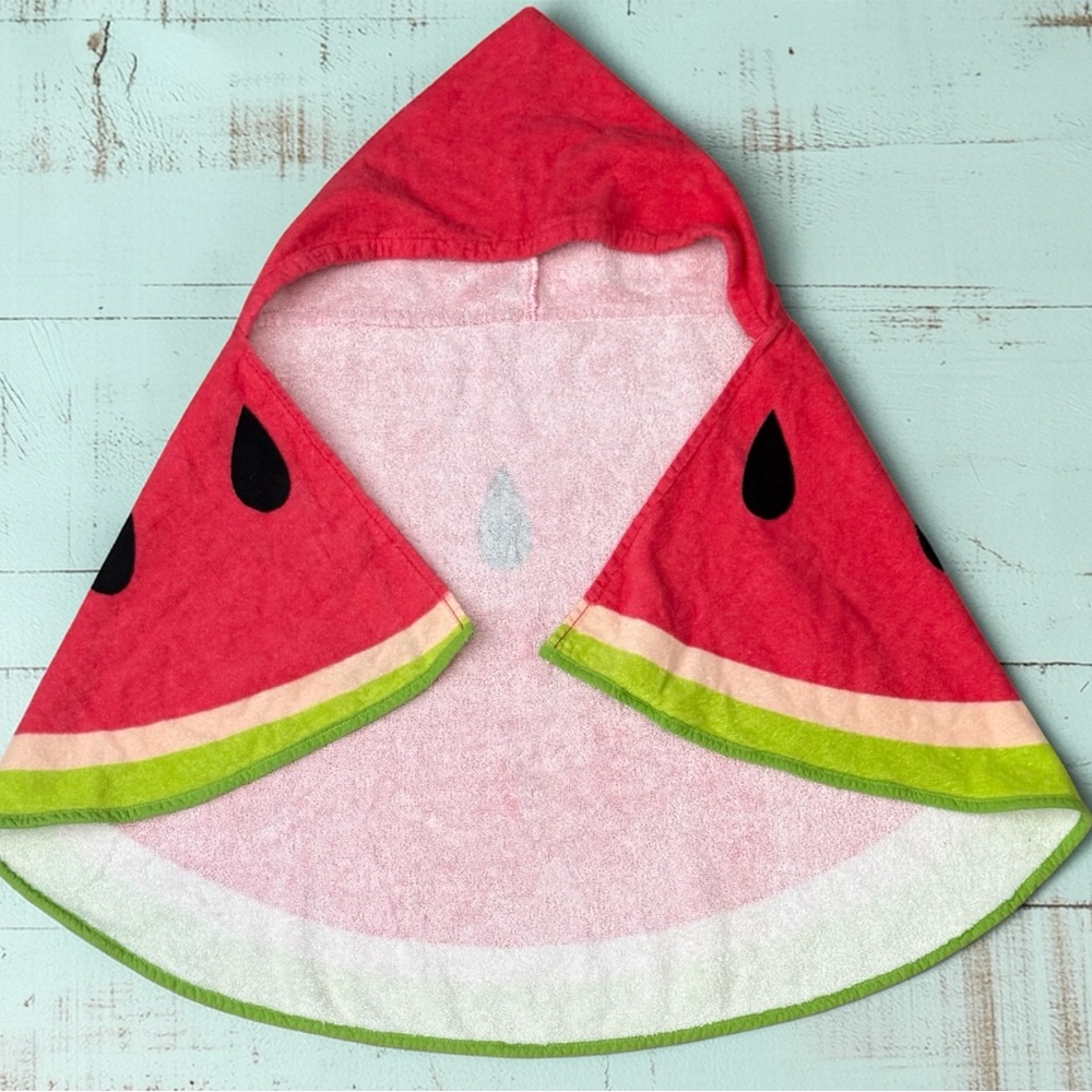 Toddler Watermelon Hooded Towel - Picture 3 of 3